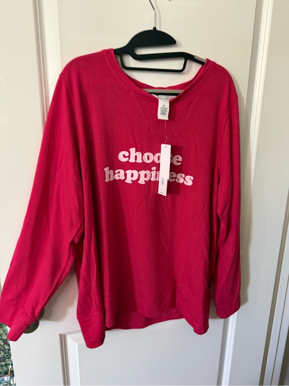 Workshop Republic Clothing Hot Pink Graphic Sweatshirt
